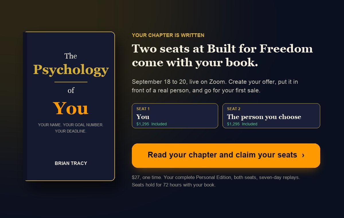 Read your chapter and claim your two seats
